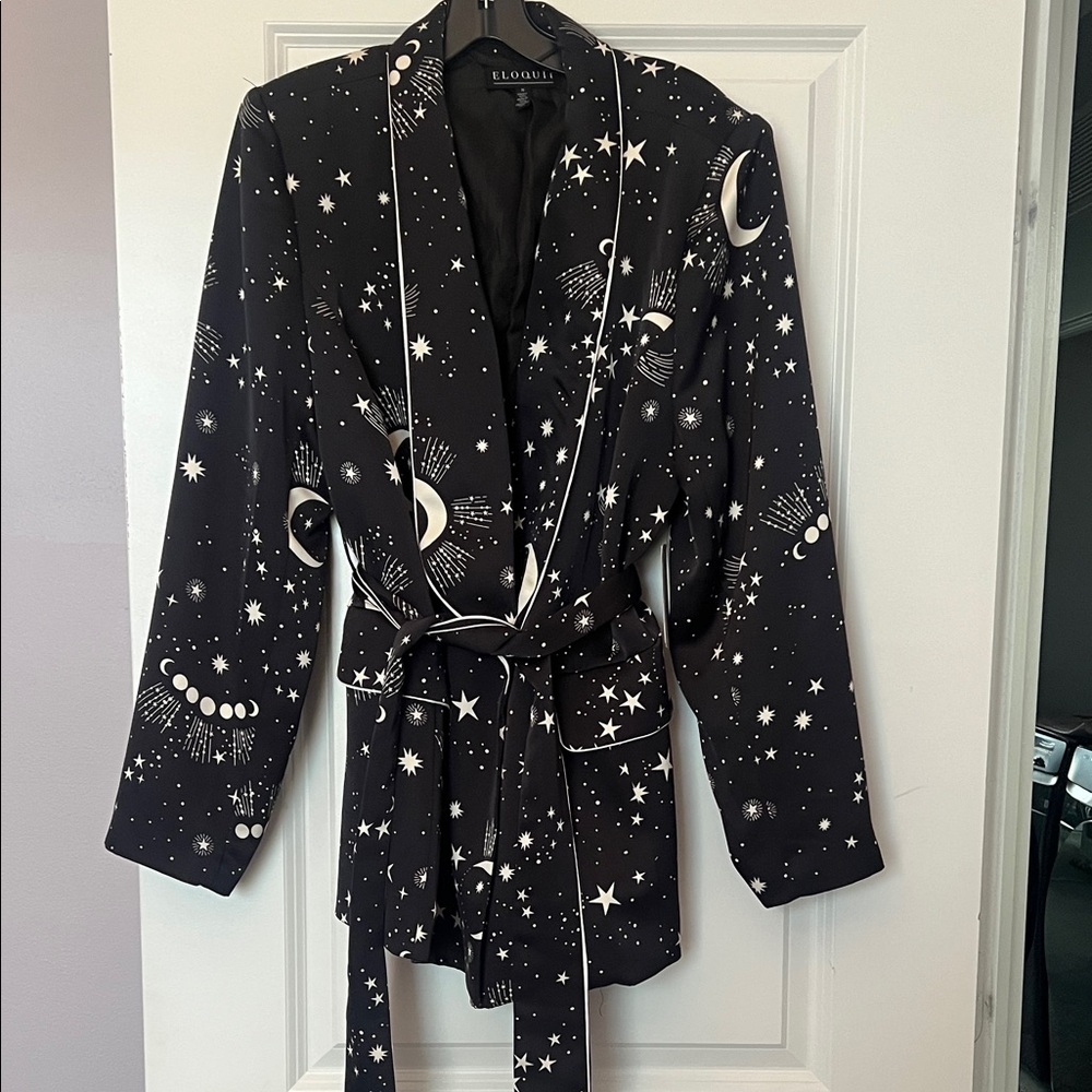 Eloquii Celestial Print Women's Blazer